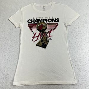 Adidas NBA Miami Heat Women's Medium Slim Fit 2012 Locker Room Champions T Shirt